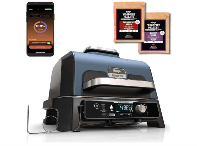 Image of Ninja Woodfire Pro Connect XL Electric BBQ Grill & Smoker with App Control