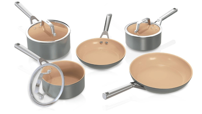 Image of Ninja Extended Life 5-Piece Ceramic Cookware Set