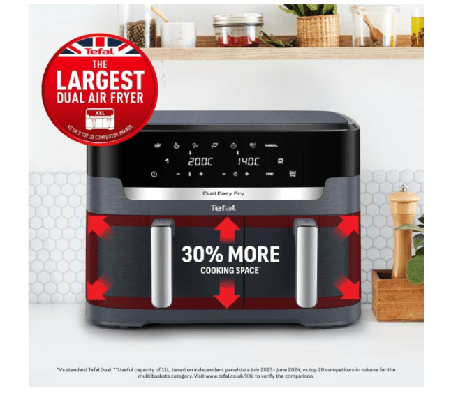 Black airfryer